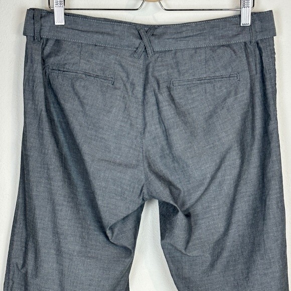 Joe’s Jeans Chambray Grey Cuffed Cropped Belted Pants 28 - Picture 6 of 10